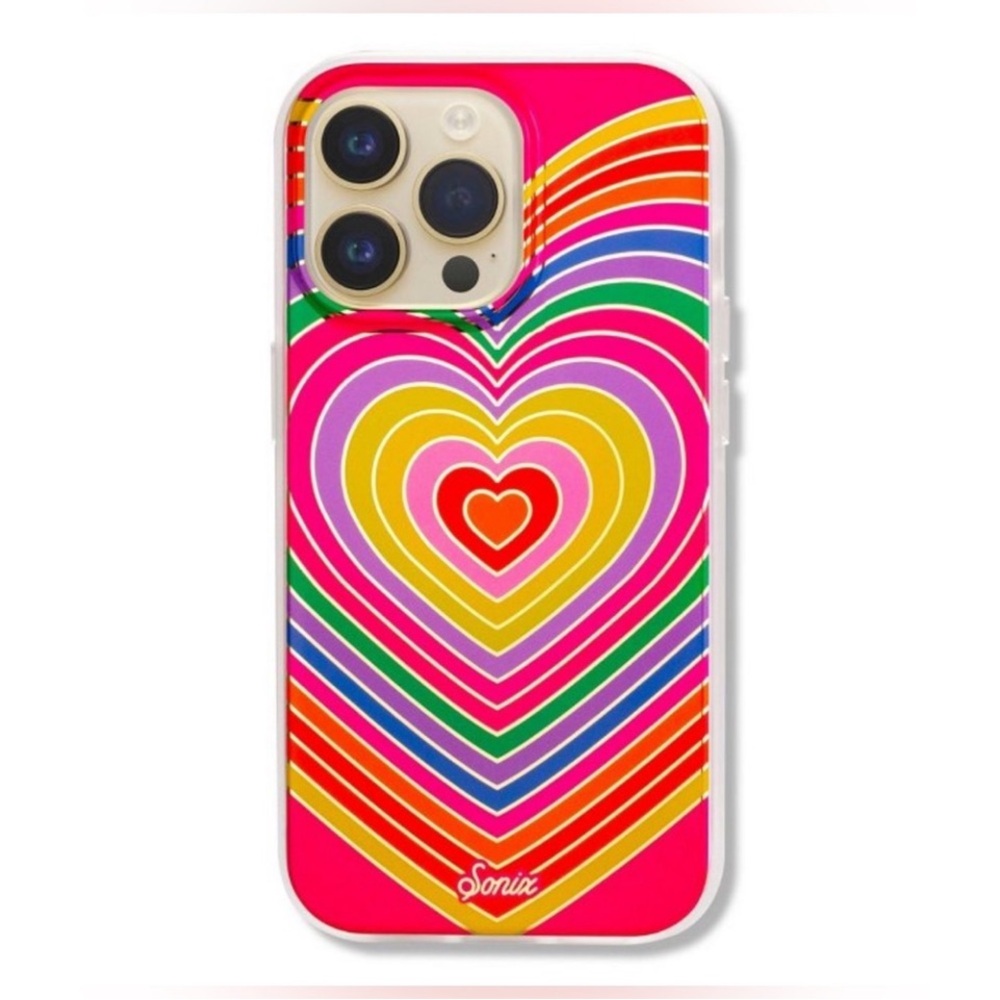 Sonix iPhone 14 Pro- Rainbow Hearts with MagSafe NWT